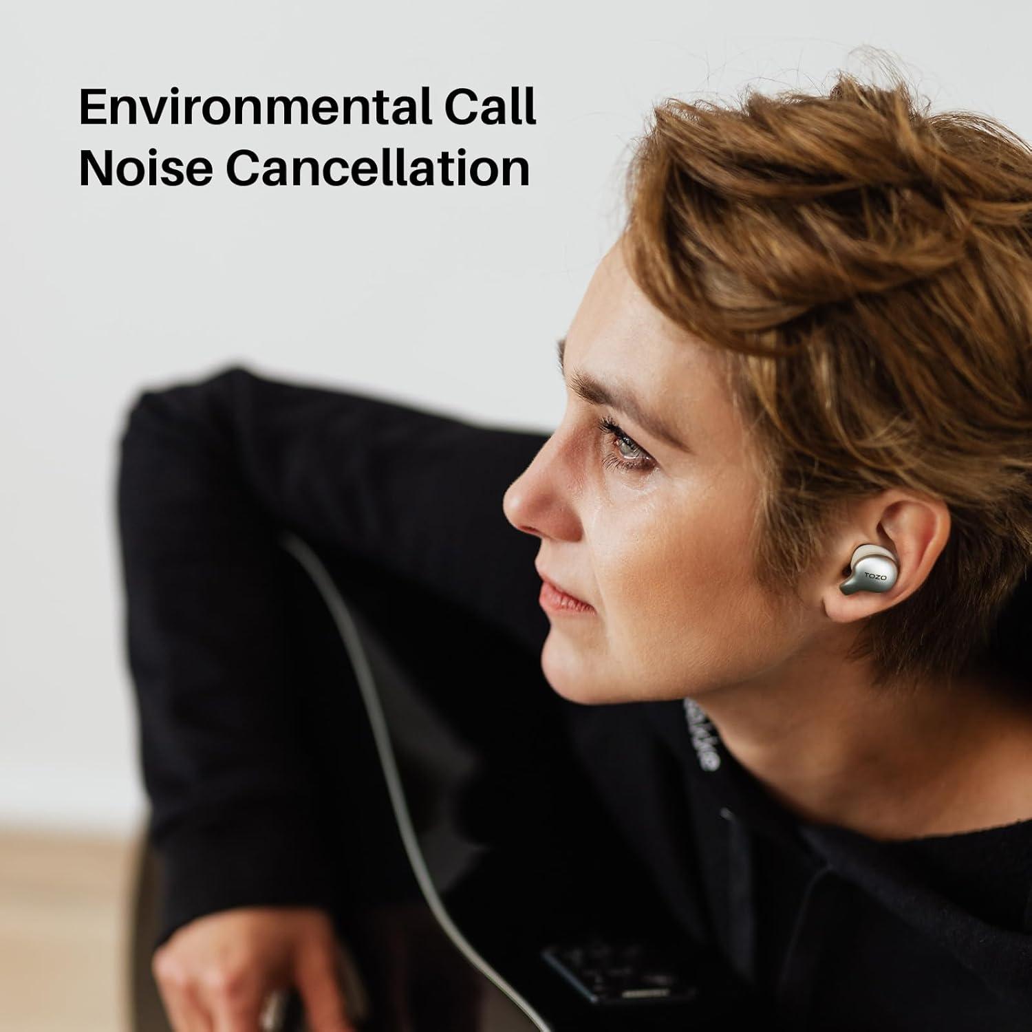 imageTOZO Golden X1 Wireless Earbuds Balanced Armature Driver and Hybrid Dynamic Driver Bluetooth Headphones OrigX Pro LDAC ampamp HiRes Audio Wireless Noise Cancellation Headset Galaxy BlueBlackChampagne