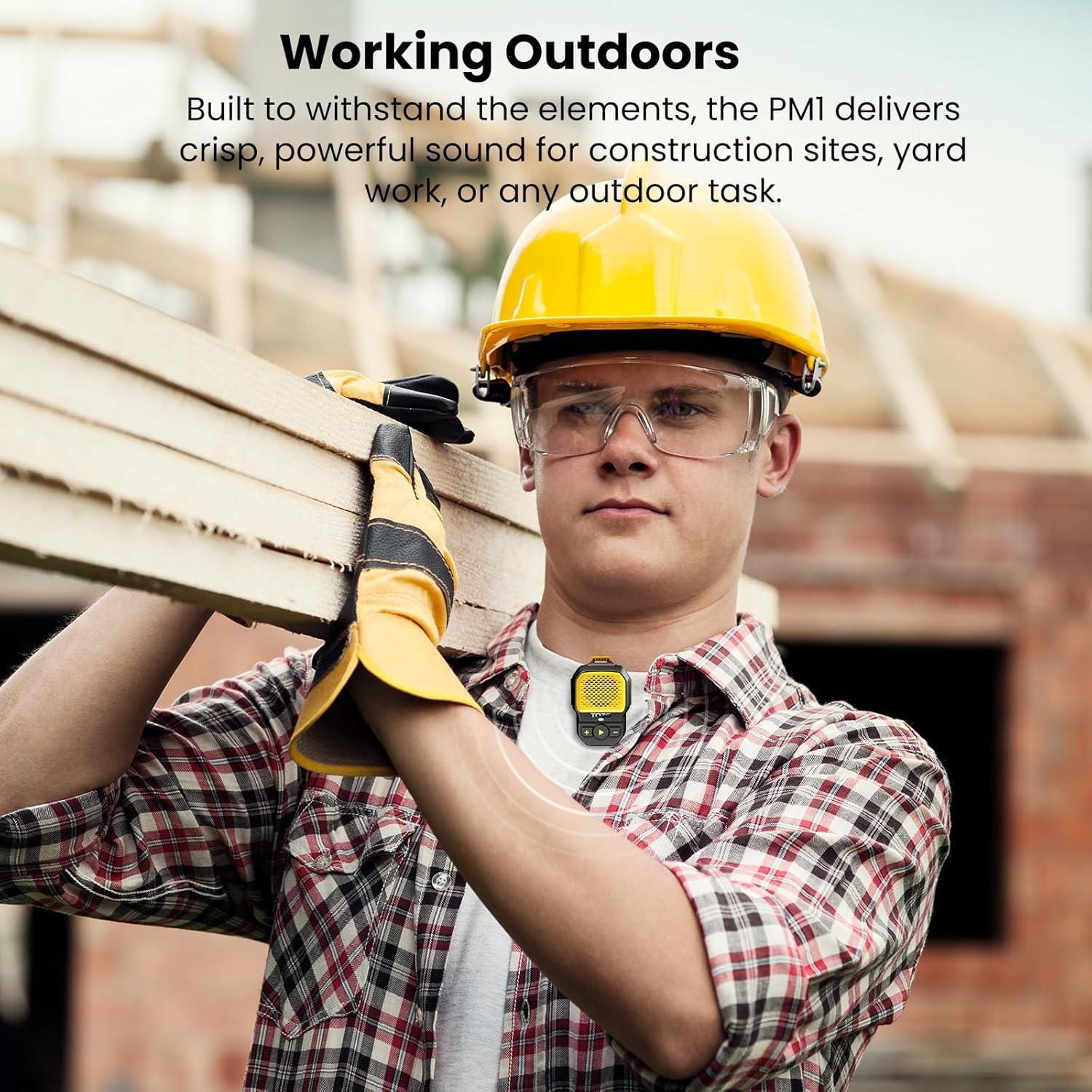 imageTOZO PM1 AI Smart Speaker with ChatGPT AI Assistants Wearable Speaker for HandsFree 20 Hour Playtime ClipOn Wireless Portable Bluetooth Speaker Builtin Mic Mini Gifts for Working Sports