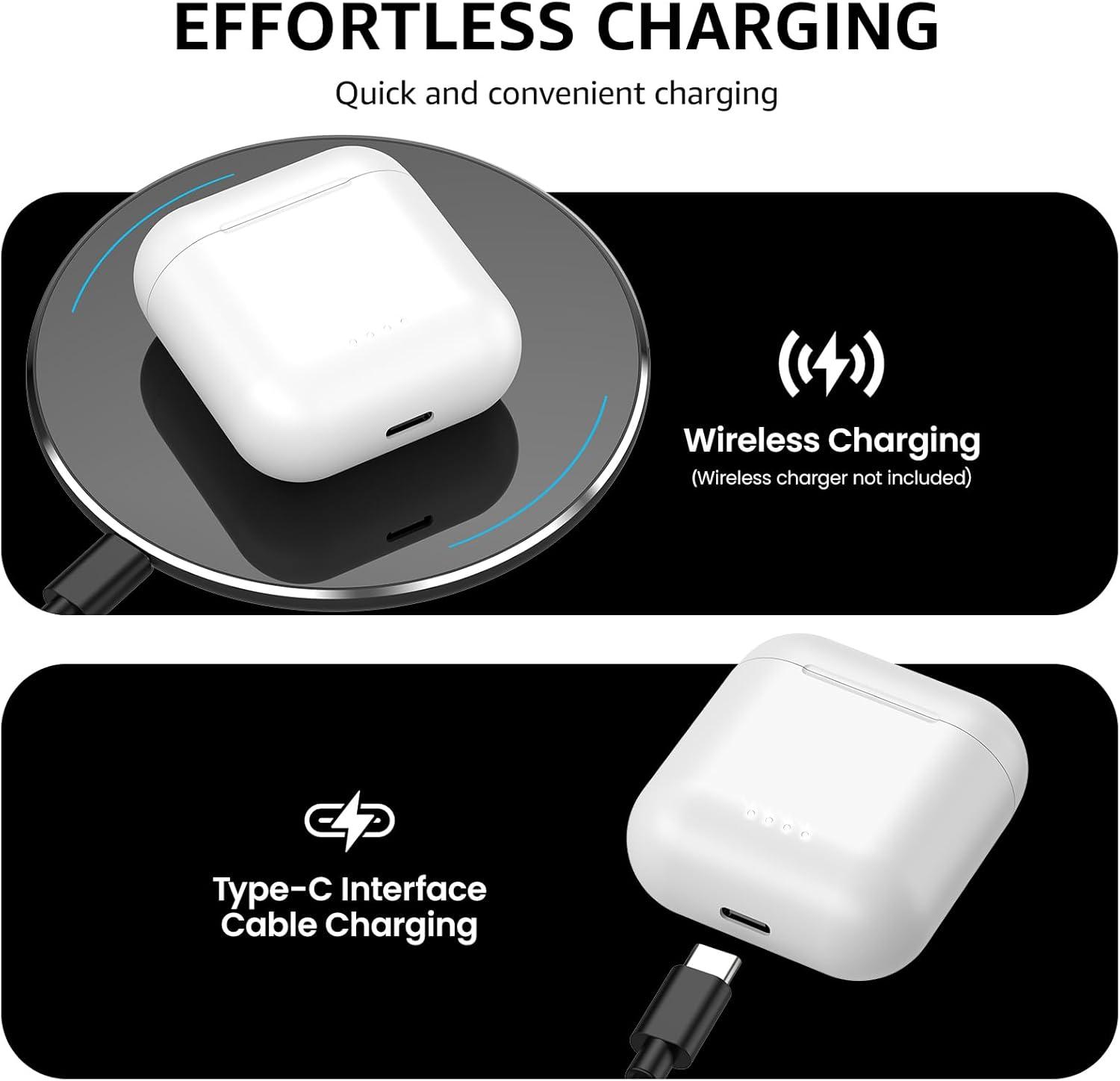 imageTOZO T6 Wireless Earbuds Bluetooth Ear Buds Stereo Sound in Ear Headphones 50 Hours Playtime AI Clear Call Wireless Charging Case APP Customizable EQs IPX8 Waterproof EarphonesWhite
