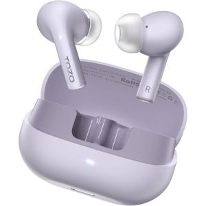 TOZO E2 Wireless Earbuds 10mm Drivers with Powerful Bass, App Customize 32 EQs, with 2 Mics AI Call Noise Cancellation, 30H Playtime, Bluetooth 5.3 Ear Buds, Comfort Fit in-Ear Headphones(Purple)