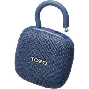 TOZO PE1 Portable Bluetooth Speakers with Adjustable Carabiner, Mini Bluetooth Wireless Shower Speaker with IPX8 Waterproof, 32H Playtime Punchy Bass Audio Speaker for Home, Outdoor and Travel, Red(Blue)