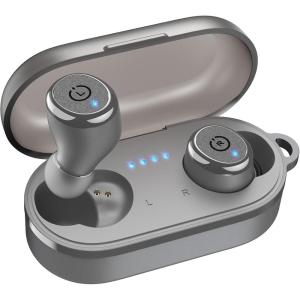 TOZO T10 Wireless Earbuds Bluetooth 5.3 Headphones, App Customize EQ, Ergonomic Design, 55H Playtime, Wireless Charging Case, IPX8 Waterproof Sound in-Ear Headset, New Version(Matte Gray)