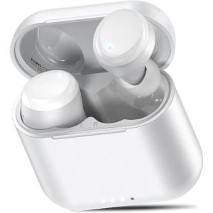 TOZO T6 Wireless Earbuds, Bluetooth Ear Buds, Stereo Sound in Ear Headphones, 50 Hours Playtime, AI Clear Call, Wireless Charging Case, APP Customizable EQs, IPX8 Waterproof Earphones(White)