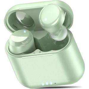 TOZO T6 Wireless Earbuds, Bluetooth Ear Buds, Stereo Sound in Ear Headphones, 50 Hours Playtime, AI Clear Call, Wireless Charging Case, APP Customizable EQs, IPX8 Waterproof Earphones(Green)