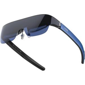 TOZO VIZO V1 AR Glasses with 1800-Nit Ultra-Bright Display, Built-In Stereo Speakers, Adjustable Myopia Correction (0–500°), 118″ Virtual Mega Screen, 2D/3D Mode Switching Compatible for iPhone/Mac/PC