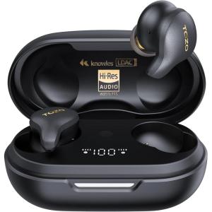 TOZO Golden X1 Wireless Earbuds Balanced Armature Driver and Hybrid Dynamic Driver, Bluetooth Headphones OrigX Pro, LDAC & Hi-Res Audio Wireless, Environment & Active Noise Cancellation Headset(Black)