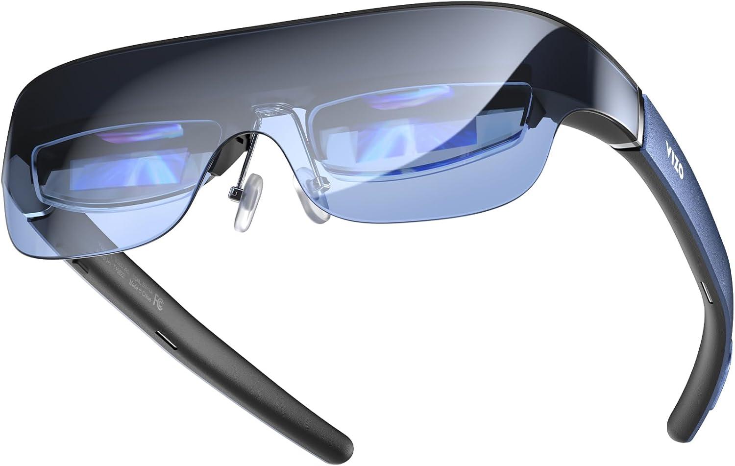 imageTOZO VIZO V1 AR Glasses with 1800Nit UltraBright Display BuiltIn Stereo SpeakersBlue