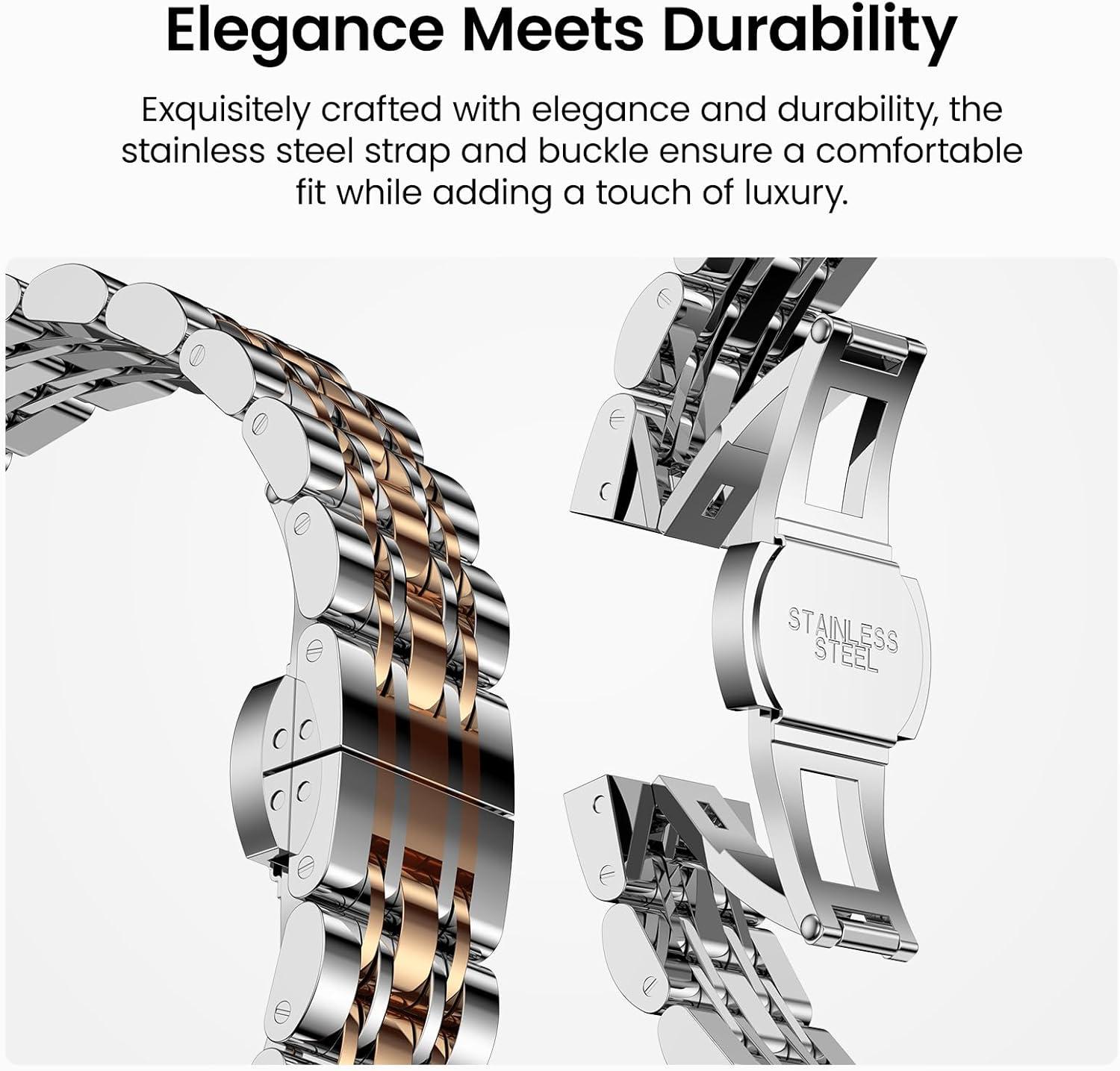 imageTOZO S8 AMOLED Smart Watch for Women Men Fitness Tracker with Bluetooth Calling amp Notifications 3ATM Waterproof Sleep amp Stress Tracking 100 Sports Modes 200 Watch Faces for Android iOSSliver