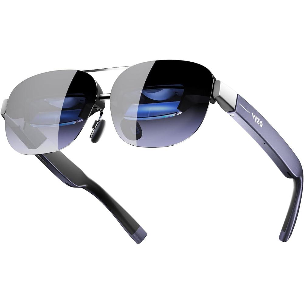 imageTOZO VIZO Z1 Pro AR Glasses with 160 OLED Display 120Hz Full HD 2D amp 3D 6000 nits Brightness Lightweight Compatible with iPhoneAndroidLaptopMatte Blue