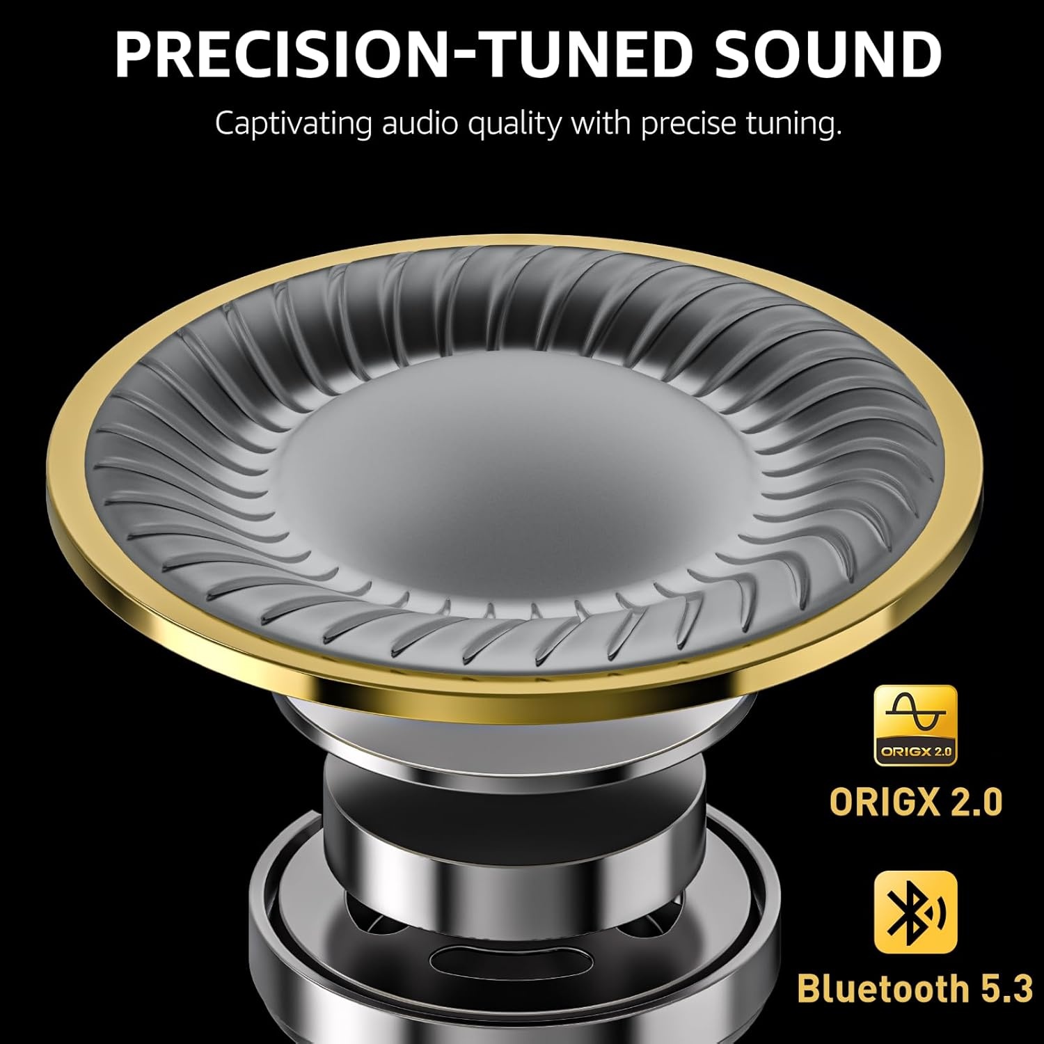 image:imageTOZO T10 Bluetooth 53 Wireless Earbuds Deep Bass Stereo 55H Playtime App EQ Customization Wireless Charging Case IPX8 Waterproof Ergonomic Fit for inEar HeadphonesMatte White