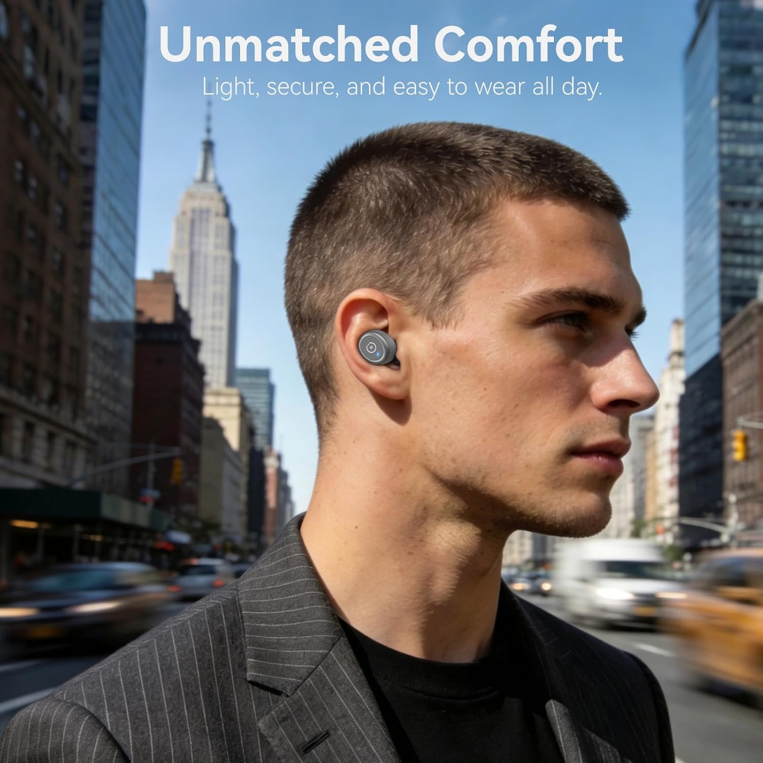 image:imageTOZO T10 Bluetooth 53 Wireless Earbuds Deep Bass Stereo 55H Playtime App EQ Customization Wireless Charging Case IPX8 Waterproof Ergonomic Fit for inEar HeadphonesMatte Gray
