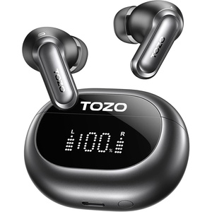 TOZO NC20 Active Noise Cancelling Wireless Earbuds LDAC Hi-Res Bluetooth | 6 Mics AI Call Ear Buds 80H Playtime, Dual Pairing, 32 EQ via App, IPX8 Waterproof, Wireless Charging Case