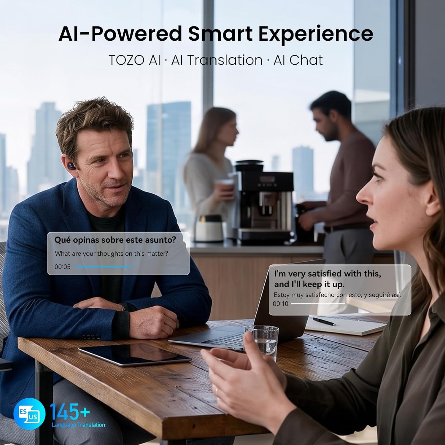 image:imageTOZO NC9 Pro Active Noise Cancelling Wireless Earbuds LDAC HiRes AudioBlack